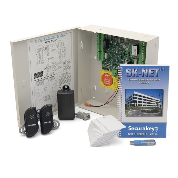 Secura Key SYSKIT1 Access Control Kit, 2 Mullion Readers, Includes Molded Cards