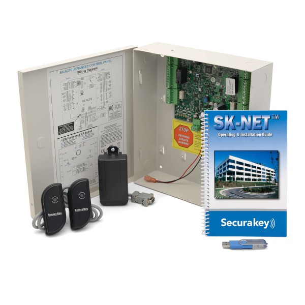 Secura Key SYSKIT-5 Two-Door LF Access Control Starter Kit With 2 Mullion Readers (No Cards)