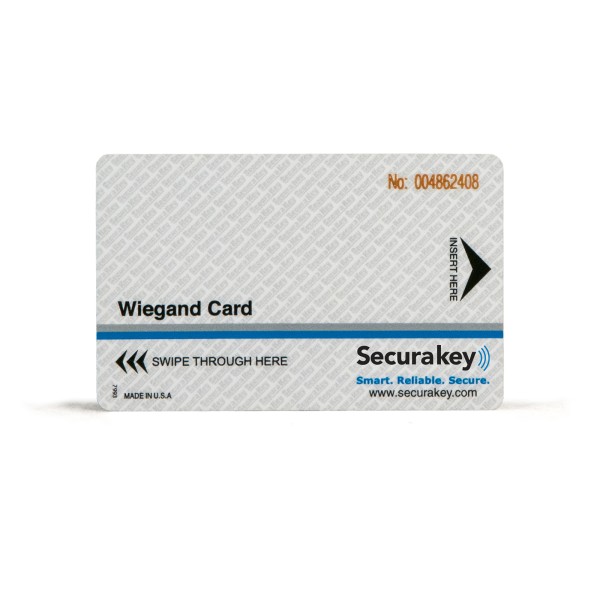 Secura Key WCCI-10 Wiegand Cards (30-mil) w/ Laser Engraving - Sensor/HID Compatible for Wiegand Swipe Readers