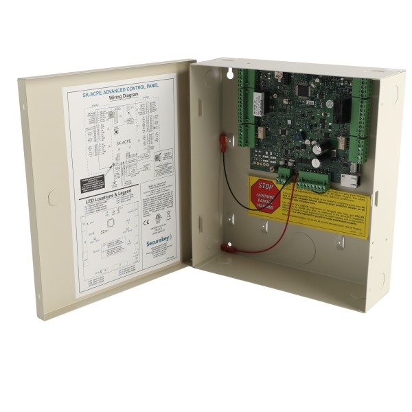 Secura Key SK-ACPE-LE Advanced 2-Door Control Panel w/ Ethernet, Board and Connectors (Large Enclosure)